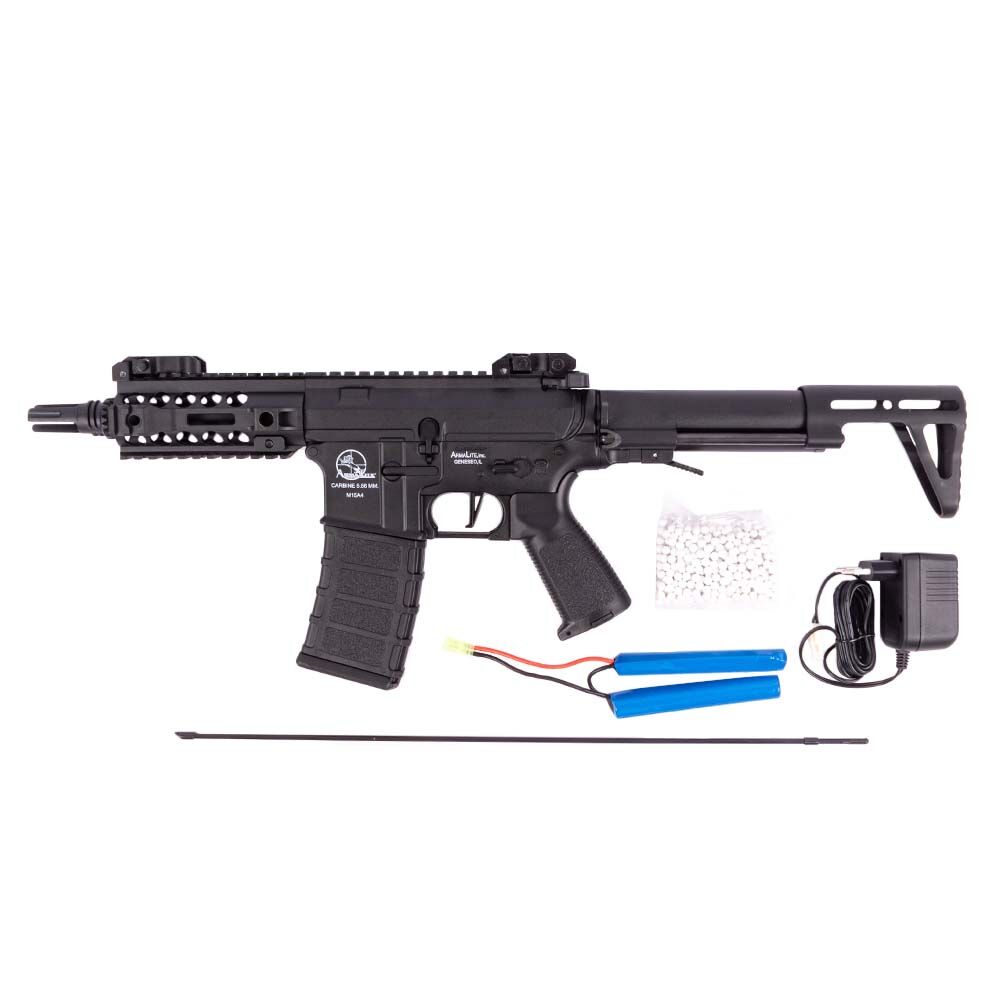Armalite M15 URX-SBR Valuepack S-AEG 6mm BB Schwarz Bild 5